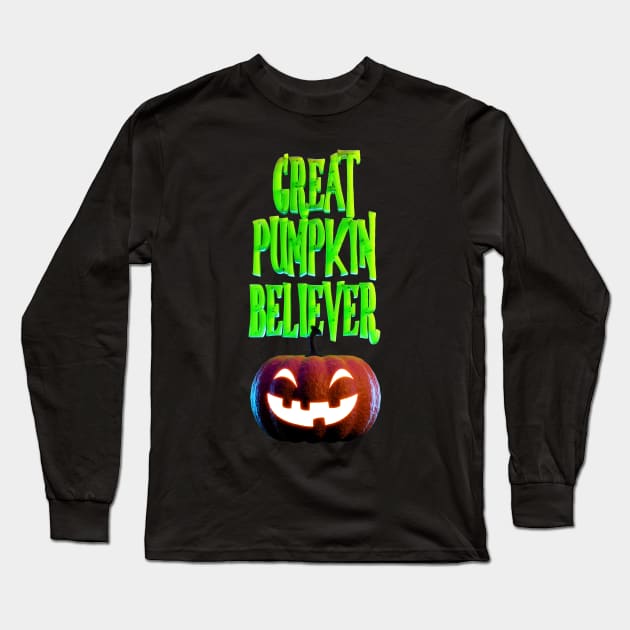 Great Pumpkin Believer in 3D Long Sleeve T-Shirt by DanielLiamGill